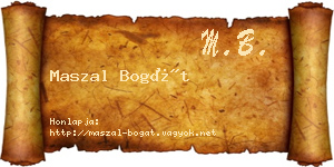 Maszal Bogát névjegykártya
